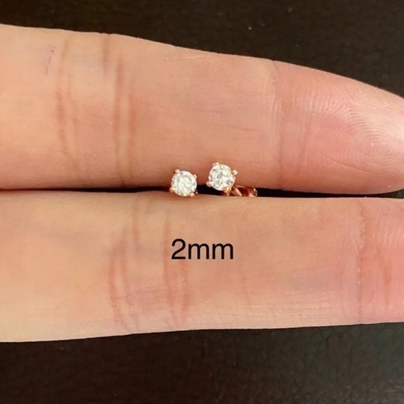 Bloomingdale's Jewelry 4k Rose Gold Over S925 1 Carat Diamond